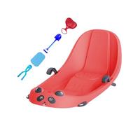 Luges Soucoupes - Luge De Sports d'hiver Orientable - Bob À Neige pour Enfant avec Pelle À Neige, Coussin Chaud, Freins De Direction Bobschlitten avec Rainures Et Assise Ergonomique pour Hiver