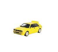 LUgez Voiture à l'échelle 1:64 for Lancia Delta HF Integrale Giallo Ginestra modèle de Voiture moulé sous Pression modèle de Voiture Statique Fini Modèle de véhicule de Collection