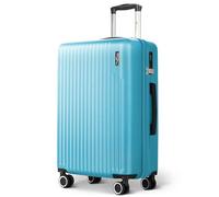 LUGG Valise ABS de 71,1 cm avec serrure d'indentation TSA, poignée de chariot en aluminium, roues pivotantes à 360°, matériau résistant à l'eau et durable, compatible avec les compagnies aériennes (75