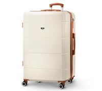 Lugg Valise de Voyage légère Jetset de 38,1 cm pour Bagage à Main, Protection de Coque en ABS, étanche et système de Verrouillage sécurisé, Bagage sous Le siège Easyjet (45 x 36 cm), Beige et Marron