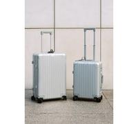 LUGGAGE ALUMINIUM - Valise Rigide En Aluminium Avec Serrure TSA Et Roues Multidirectionnelles Argent