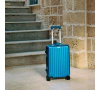 LUGGAGE ALUMINIUM - Valise Rigide En Aluminium Avec Serrure TSA Et Roues Multidirectionnelles Bleu Cobalt