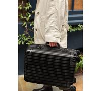 LUGGAGE ALUMINIUM - Valise Rigide En Aluminium Avec Serrure TSA Et Roues Multidirectionnelles Noir