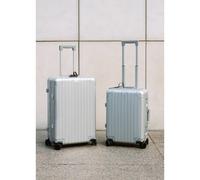 LUGGAGE ALUMINIUM - Valise Rigide En Aluminium Avec Serrure TSA Et Roues Multidirectionnelles Set : S Et M