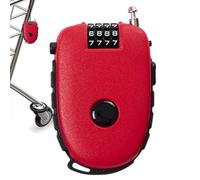 Luggage Cable Lock - Retractable Combination Lock | Portable 4 Digit Security Cable, Suitcase Travel Protector, Helmet Camera Kayak Locker, Knapsack Stroller Bicycle Accessory