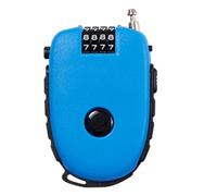 Luggage Cable Lock, Retractable Wire Lock, Portable 4 Digit Combo, Strong Security Design, Combinaison Padlock for Suitcase and Helmet, Travel Gear with School Gym Use