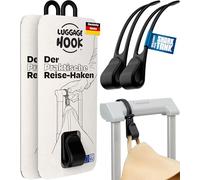 Luggage Hook Le crochet de valise peut contenir vos ustensiles de voyage (lot de 2) - Gadget de voyage pour voyage en avion, accessoires de voyage, bagage à main, cadeau de voyage, 2 crochets pour