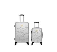 lpb luggage - lot de 2 - valises grand format et cabine aelys - gris gris