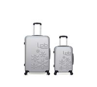luggage - lot de 2 - valises grand format et cabine eleonor - gris