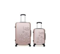 luggage - lot de 2 - valises grand format et cabine eleonor - rose dore