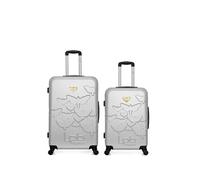 luggage - lot de 2 - valises grand format et weekend aelys - gris