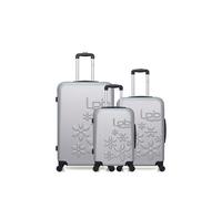 luggage - lot de 3 - valises grand format, weekend et cabine eleonor - gris