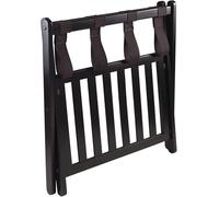 Luggage Rack Suitcase Stand with Bottom Shelf, Luggage Rack for Guest Room Wooden Folding Suitcase Stand, 68x40x58cm