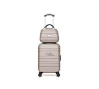 luggage - set de 2 valises aurelia-h 50 cm 4 roues - beige