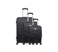 LPB LUGGAGE - Set de 3 Valises AELYS 75 cm 4 Roues - noir