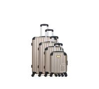 luggage - set de 4 valises marianne-m 75 cm 4 roues - beige