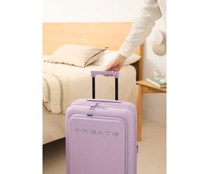 LUGGAGE STUDIO POCKET - Valise Rigide Extensible En Polycarbonate Compatible Avec Les Compagnies Low Cost Avec Cadenas TSA Lavande