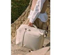 LUGGAGE STUDIO SOFT - Valise Souple En Polyester Avec Serrure TSA Et Roues Multidirectionnelles Blanc Cassé