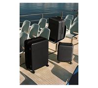 LUGGAGE STUDIO - Valise rigide en polycarbonate avec serrure TSA et roues multidirectionnelles Noir G