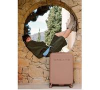 LUGGAGE STUDIO - Valise rigide en polycarbonate avec serrure TSA et roues multidirectionnelles - Moka - Taille M