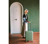 LUGGAGE STUDIO - Valise rigide en polycarbonate avec serrure TSA et roues multidirectionnelles Vert G