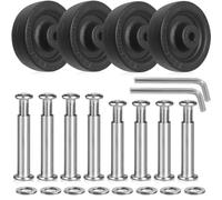 Luggage Suitcase Lot de 4 roulettes de rechange 50 x 16 mm Roulettes de rechange en caoutchouc résistantes à l'abrasion pour valises L49