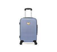 luggage - valise cabine agata 55 cm 4 roues - bleu dore