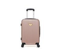 luggage - valise cabine agata 55 cm 4 roues - rose dore