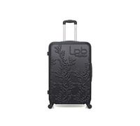 lpb - valise grand format abs naïs 4 roues 75 cm - noir noir