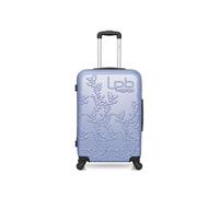 lpb - valise weekend abs naïs 4 roues 65 cm - bleu dore bleu dore