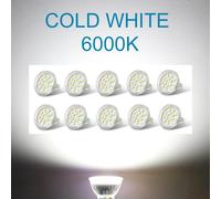 LUGH-10PCS COLD WHITE LEDAmpoule Led MR11 AC12V 5W,sans scintillement,120 degrés,2835smd,15 diodes,Mini projecteur GU4,pour salon,remplacement de la lumière halogène,10 pièces