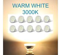 LUGH-10PCS WARM WHITE LEDAmpoule Led MR11 AC12V 5W,sans scintillement,120 degrés,2835smd,15 diodes,Mini projecteur GU4,pour salon,remplacement de la lumière halogène,10 pièces