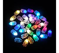 Lugh-Ensemble D'ampoules Led Colorées,Petites Ampoules,Ballon En Papier,Lanterne,Décoration,Batterie Intégrée,Éclairage Pour Mariage,Fête D'anniversaire