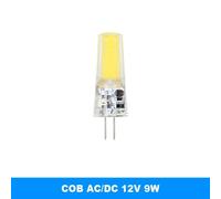 Lugh-G4 12v 9w-Cold Light5 Pièces G4 Led Cob Lampe Dimmable 6w 9w Cob Led Ampoule Ac/Dc 12v 220v Lampada Led G9 Cob Projecteur Lustre Éclairage Remplacer Halogène