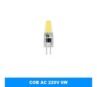 Lugh-G4 220v 6w-Cold Light5 Pièces G4 Led Cob Lampe Dimmable 6w 9w Cob Led Ampoule Ac/Dc 12v 220v Lampada Led G9 Cob Projecteur Lustre Éclairage Remplacer Halogène