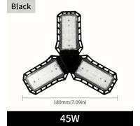 LUGH-Lampes de garage avec panneaux réglables E26/E27 lampe de travail au plafond 40W 60W 80W ampoule pour entrepôt atelier luminaire industriel