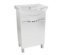 Lugo - Meuble sous-lavabo - 55 cm - Avec lavabo assorti - Blanc