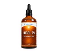 Lugol 2 % 100 ml | Solution de lugol de haute pureté | 2 % d'iode élémentaire et 4 % d'iodure de potassium | Bouteille en verre avec pipette doseuse | Fabriqué en Espagne