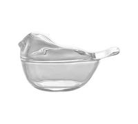 lugreat Boîte de Collection pour Plumes - En Verre Transparent, Anti-Poussière, Décorative Et Petite,Coffret à Souvenirs à Thème Aviaire - pour Maison Bureau Appartement Chambre et Salon