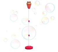 lugreat Machine à bulles à baguette - Lampe de poche en mousse à hauteur réglable | Baguette à bulles lumineuse musicale portable avec support, pour hommes et femmes extérieur jardin