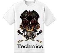 LUGUCHIF Technics 1200 DJ Skull DJ T Shirt Vestax Pioneer Serato Traktor Size
