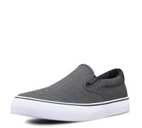 Lugz Homme Baskets Clipper Classic Slip on, Noir et Blanc-Black White Gum, 42 EU