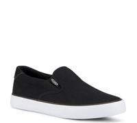 Lugz Femme Clipper Classic Slip-on Canvas Sneaker Chaussures de Sport, Noir/Blanc, 38.5 EU