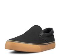 Lugz Homme Clipper Classic Slip-on Canvas Sneaker Basket, Black Gum Black, 42 EU