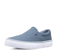 Lugz Homme Clipper Classic Slip-on Canvas Sneaker Basket, Caoutchouc Bleu Marine, 45.5 EU