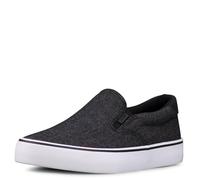 Lugz Homme Clipper Classic Slip-on Canvas Sneaker Basket, Denim Noir et Blanc, 39 EU