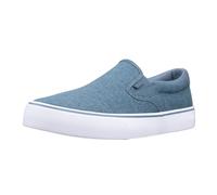 Lugz Homme Clipper Classic Slip-on Canvas Sneaker Basket, Gomme Blanche Marine, 43 EU