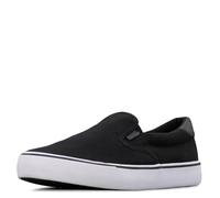 Lugz Homme Clipper Classic Slip-on Canvas Sneaker Basket, Noir, Blanc, Noir, 40.5 EU