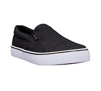 Lugz Homme Clipper Classic Slip-on Canvas Sneaker Basket, Noir et Blanc Denim, 41 EU Large