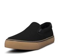 Lugz Homme Clipper Classic Slip-on Canvas Sneaker Basket, Noir Gum Noir, 41.5 EU Large
